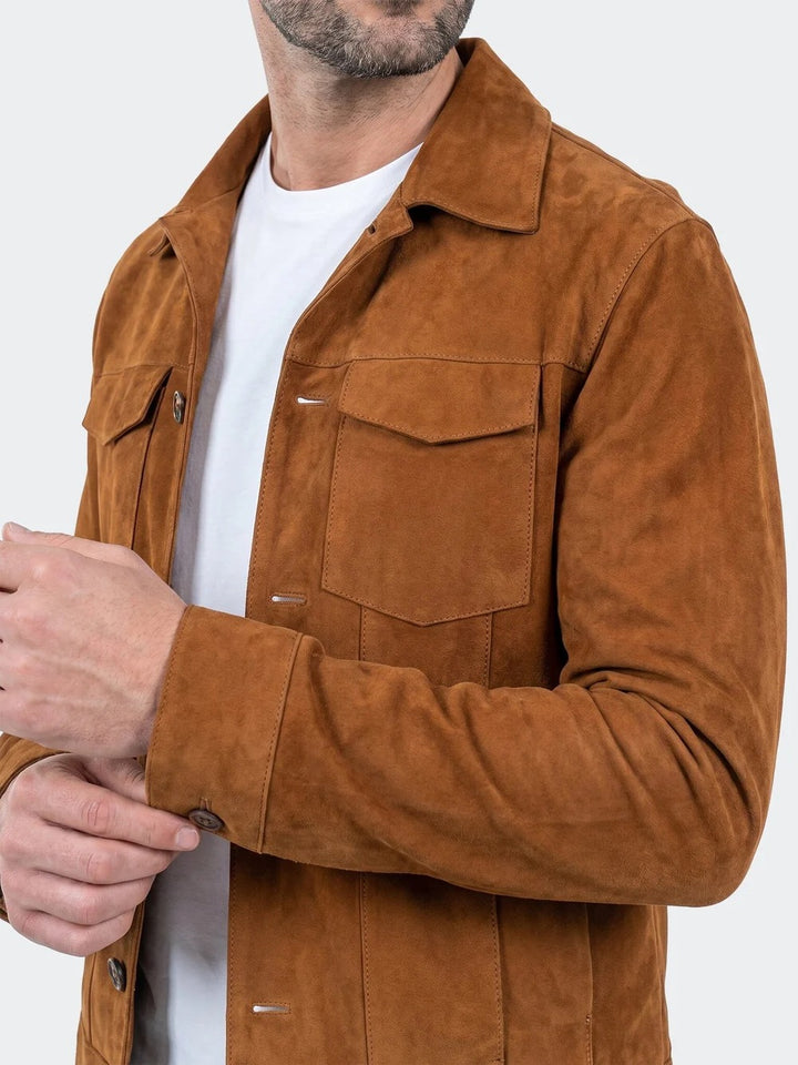Maceoo Jacket | Captain Jacket Leather Unknown 0059 Brown