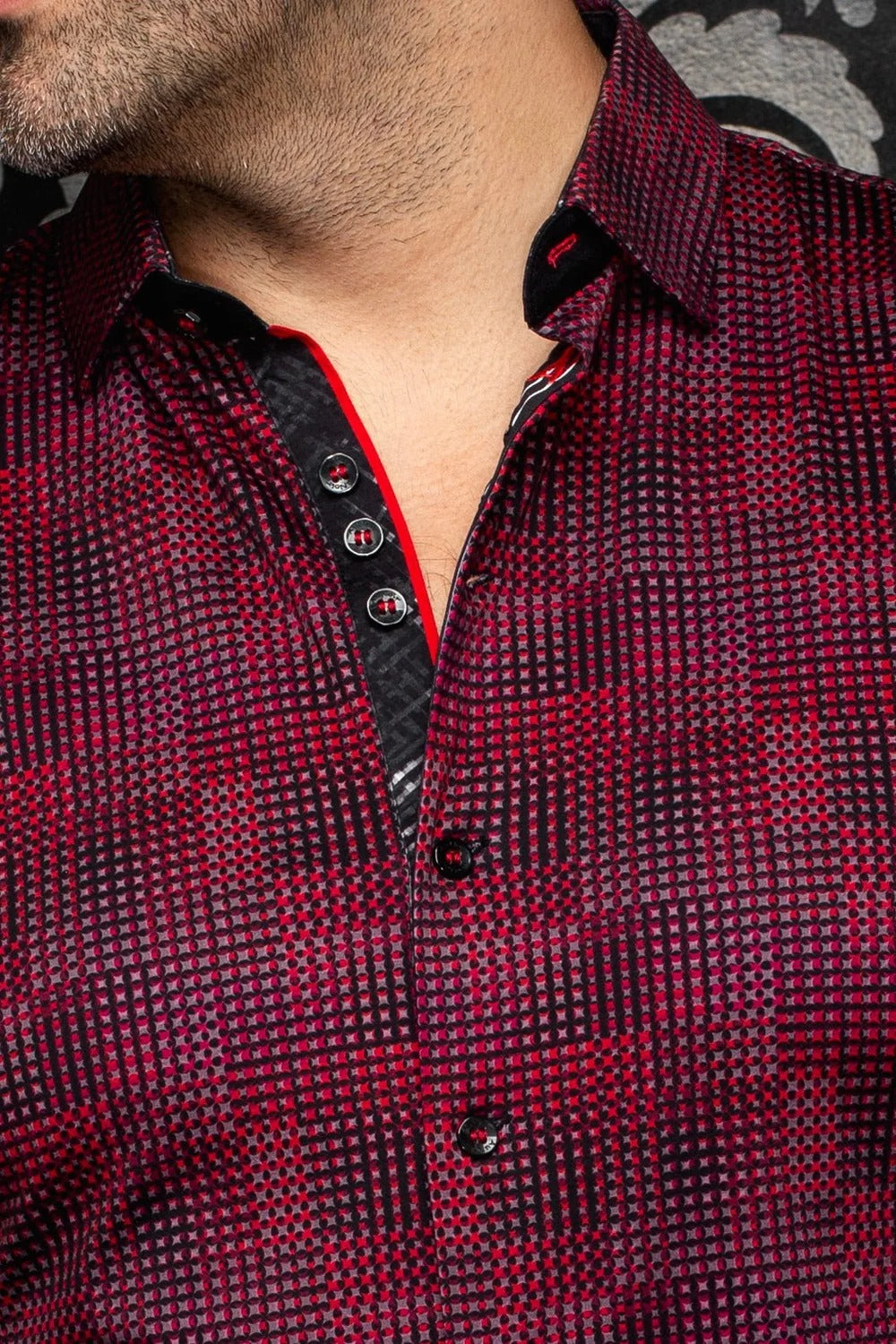 Au Noir Stretch Shirt | Aureus Red