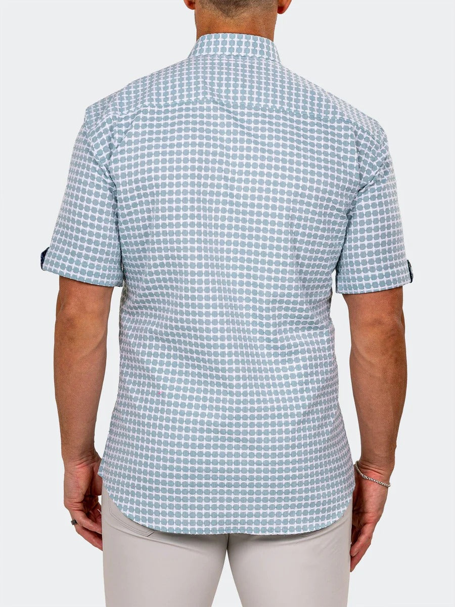 Maceoo Stretch Short-Sleeve Shirt | Galileo Marthyr0079 Green