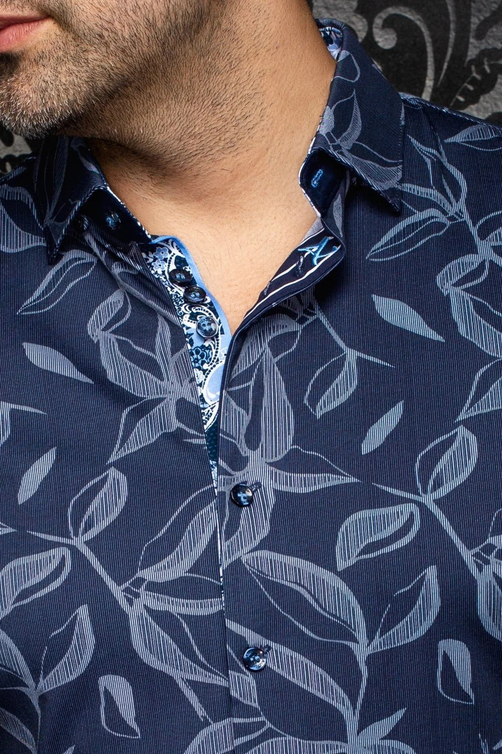 Au Noir Stretch Shirt | Azrak Navy
