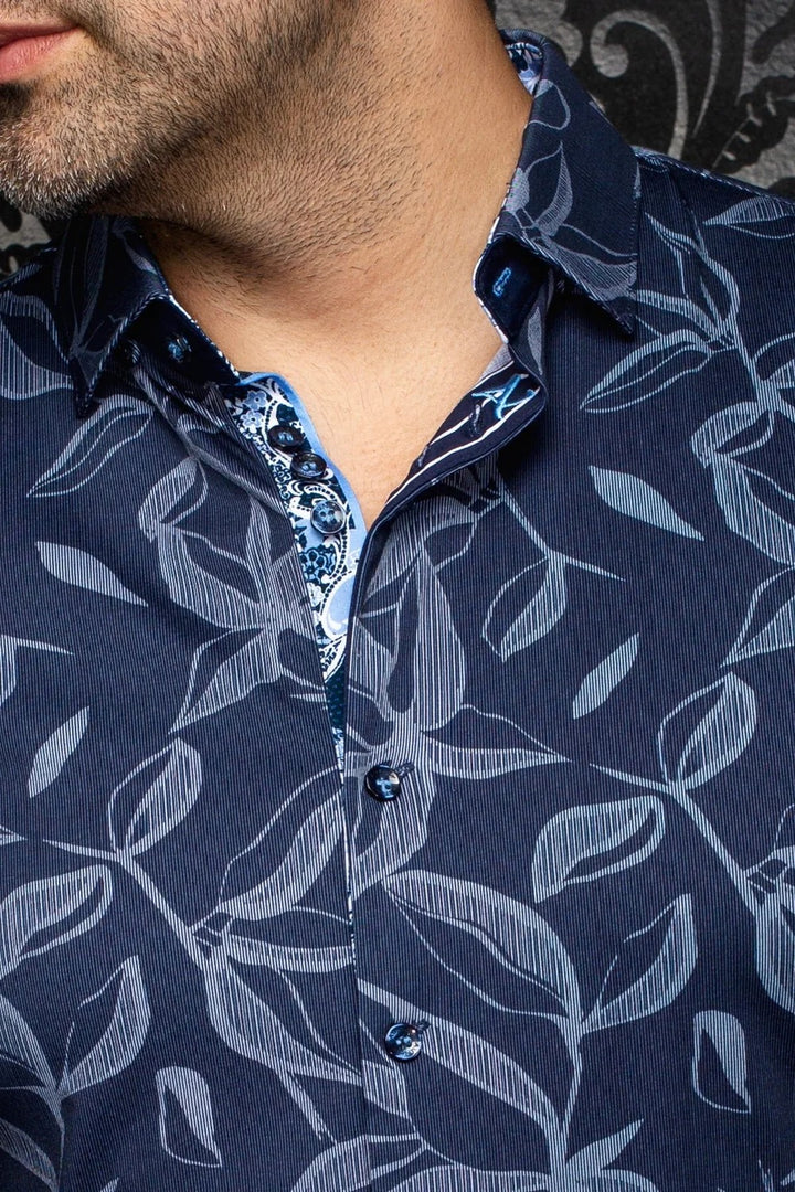 Au Noir Stretch Shirt | Azrak Navy
