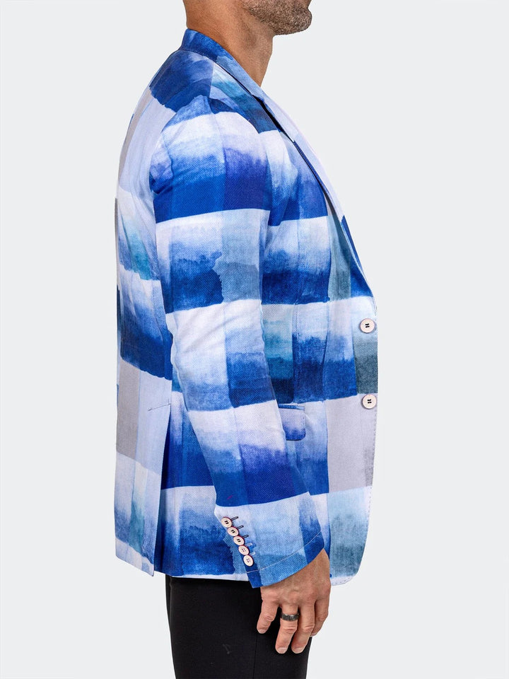 Maceoo Blazer | Blazer Uncostructed Marthyr021 Blue