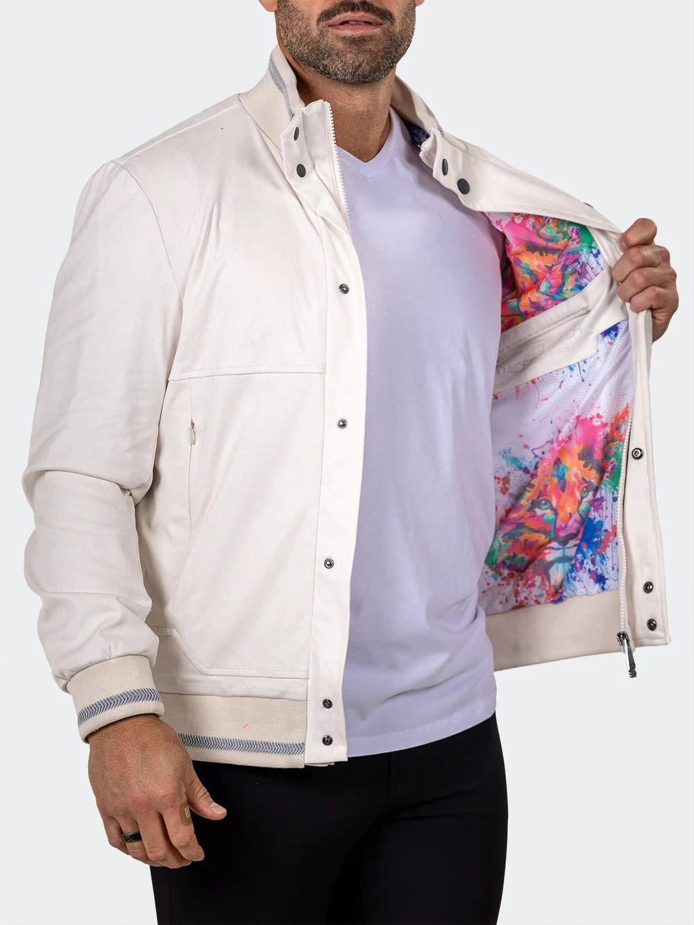 Maceoo Jacket | Bomber Marthyr0002 White