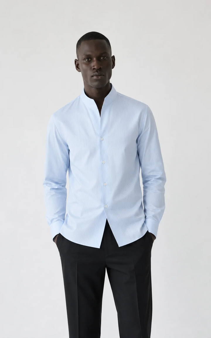Masutto Shirt | OSLO-02 LONG SLEEVE SHIRT TULIP COLLAR