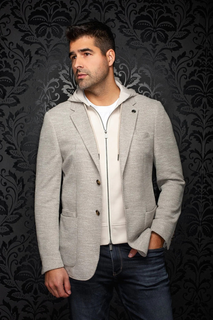 Au Noir Stretch Blazer | Noah Hood Beige