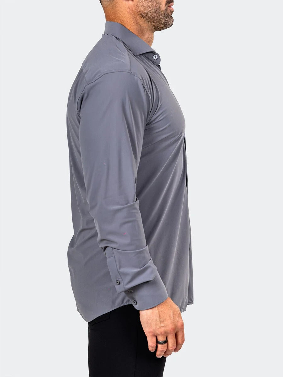 Maceoo Stretch Shirt | Eins Marthyr3014 Grey