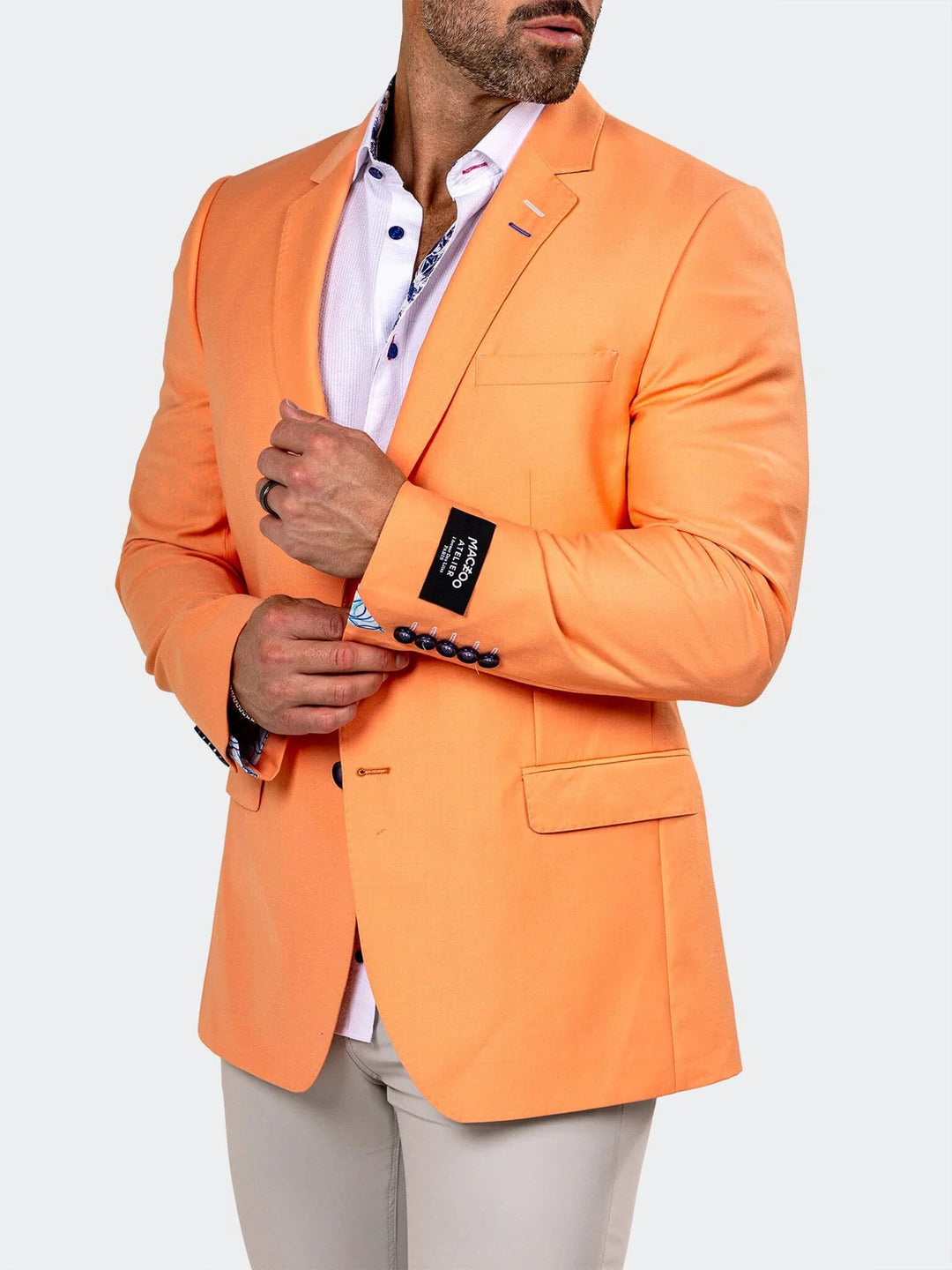 Maceoo Blazer | Blazer Socrate Marthyr005 Orange