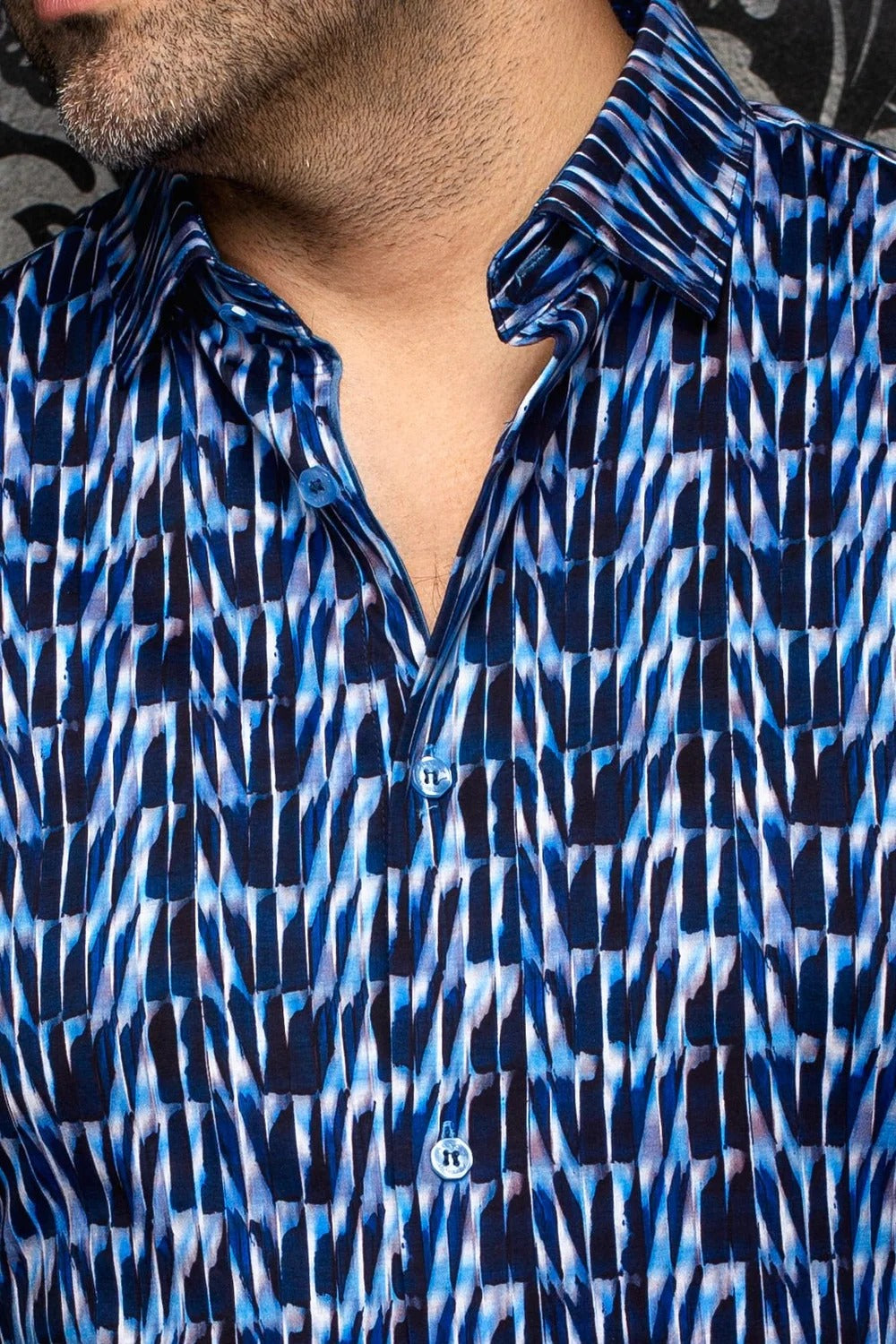 Au Noir Stretch Shirt | Darian Navy