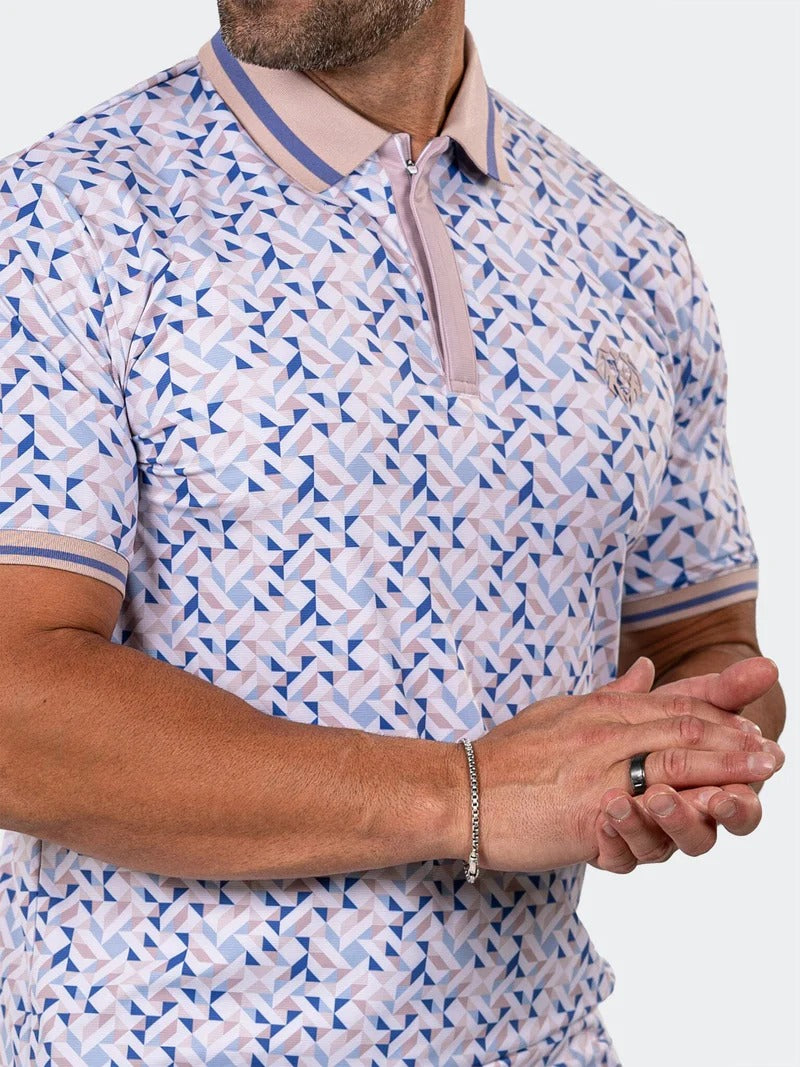 Maceoo Stretch Short-Sleeve Polos | Golf Polo Marthyr0009 White
