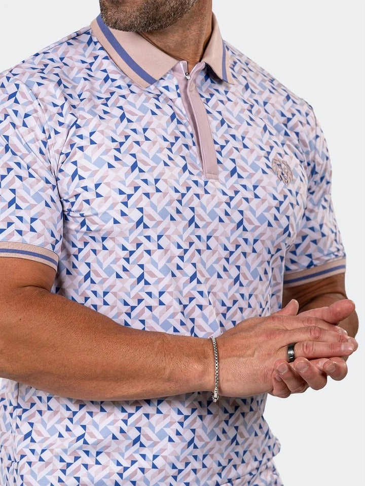 Maceoo Stretch Short-Sleeve Polos | Golf Polo Marthyr0009 White
