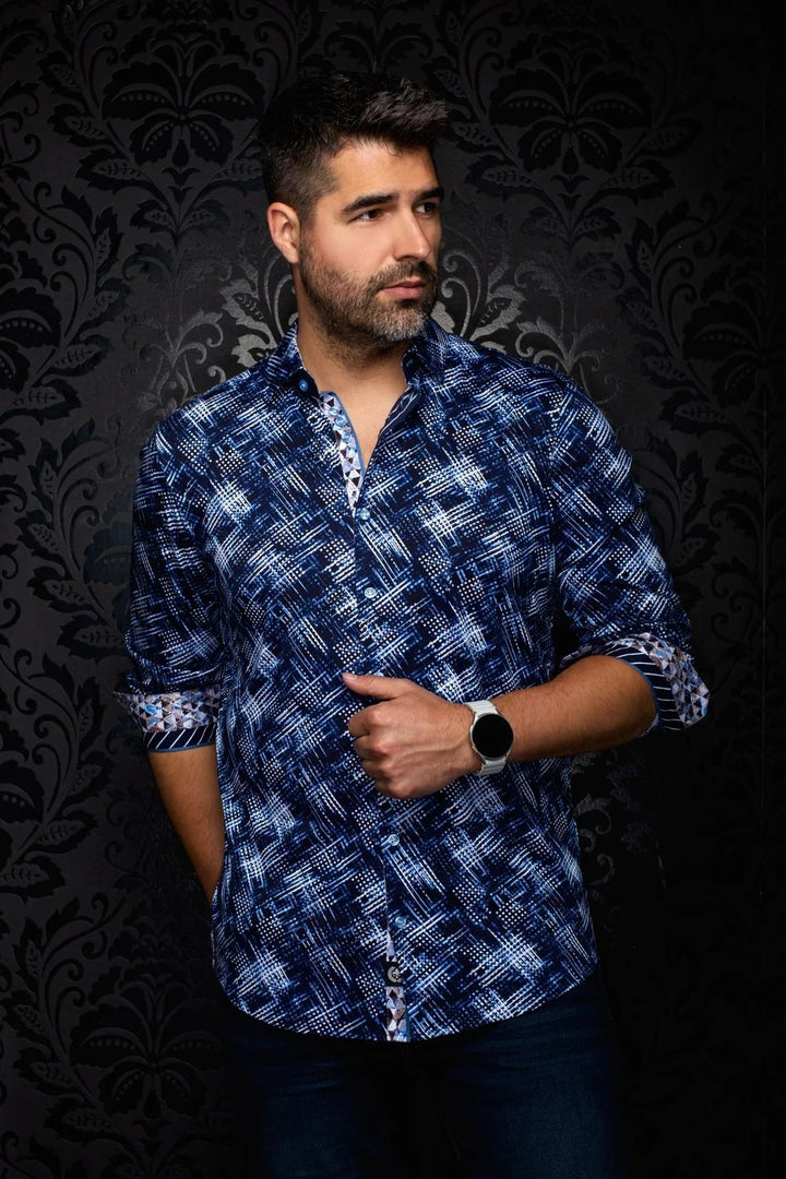 Au Noir Stretch Shirt | Ignis Navy