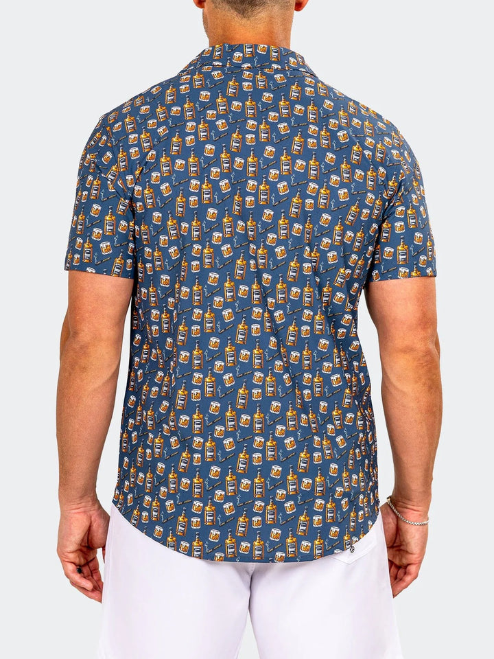 Maceoo Stretch Short-Sleeve Shirt | Shirts Marthyr0406 Black