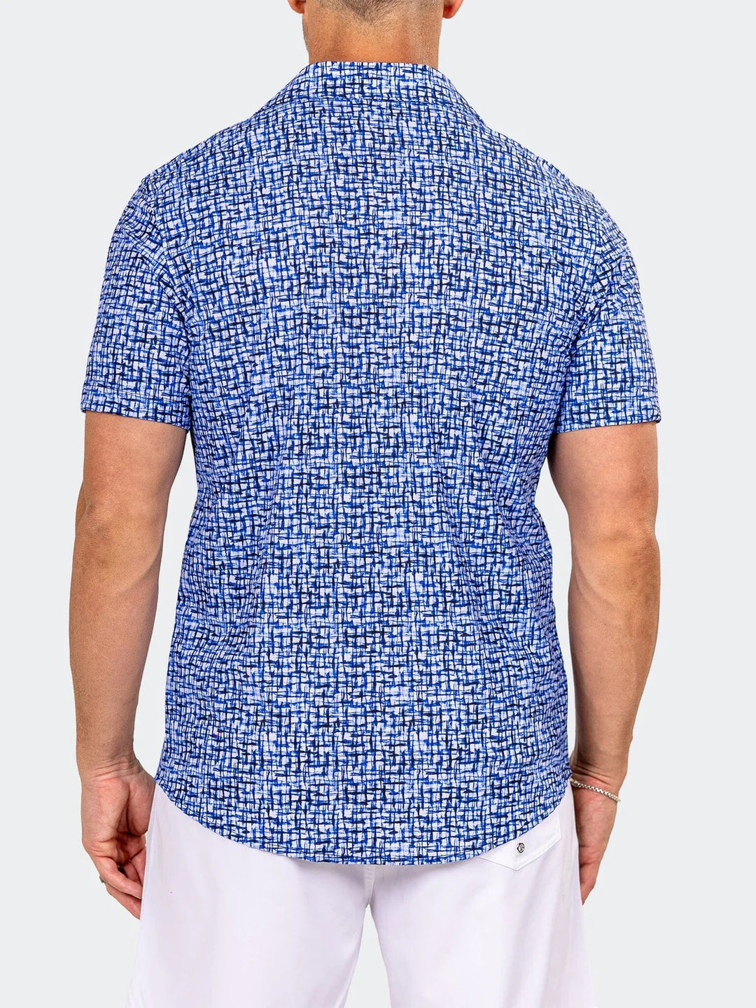 Maceoo Stretch Short-Sleeve Shirt | Shirts Marthyr0420 Blue