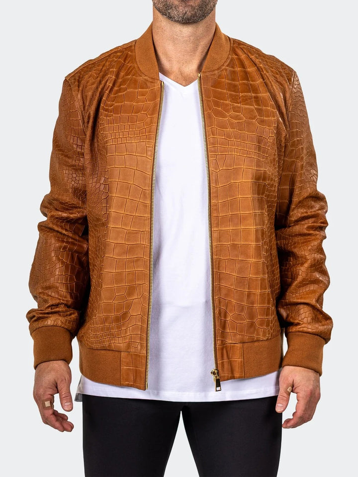 Maceoo Jacket | Leather Marthyr026 Brown