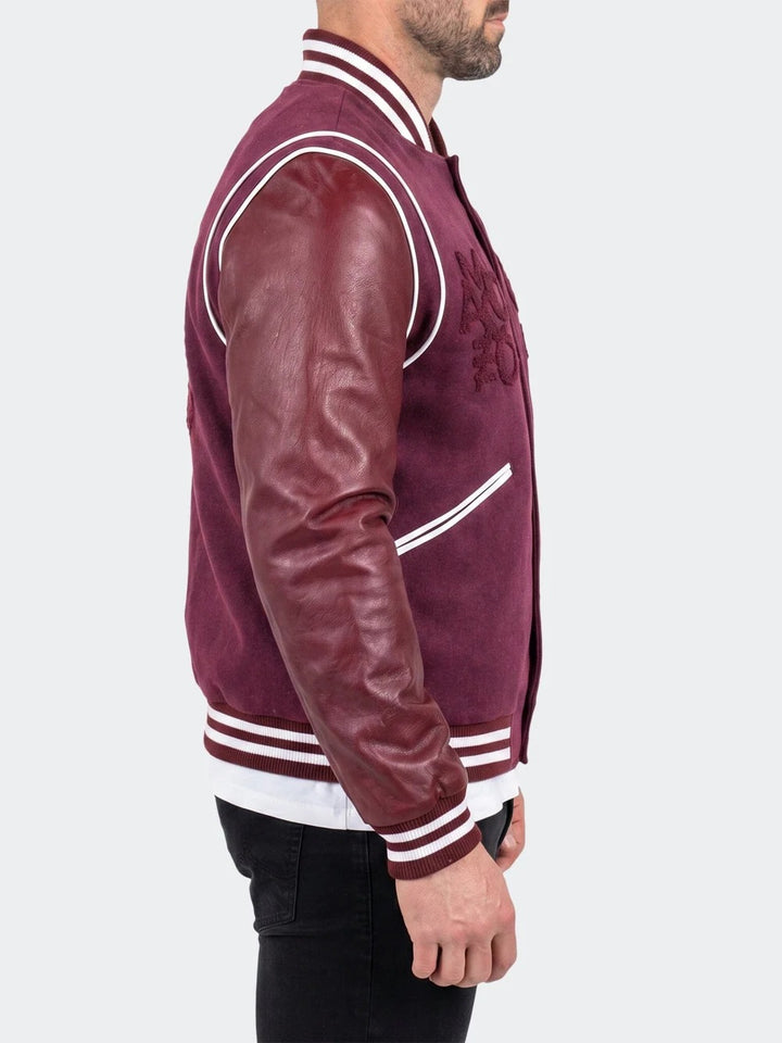 Maceoo Jacket | Leather Marthyr036 Red