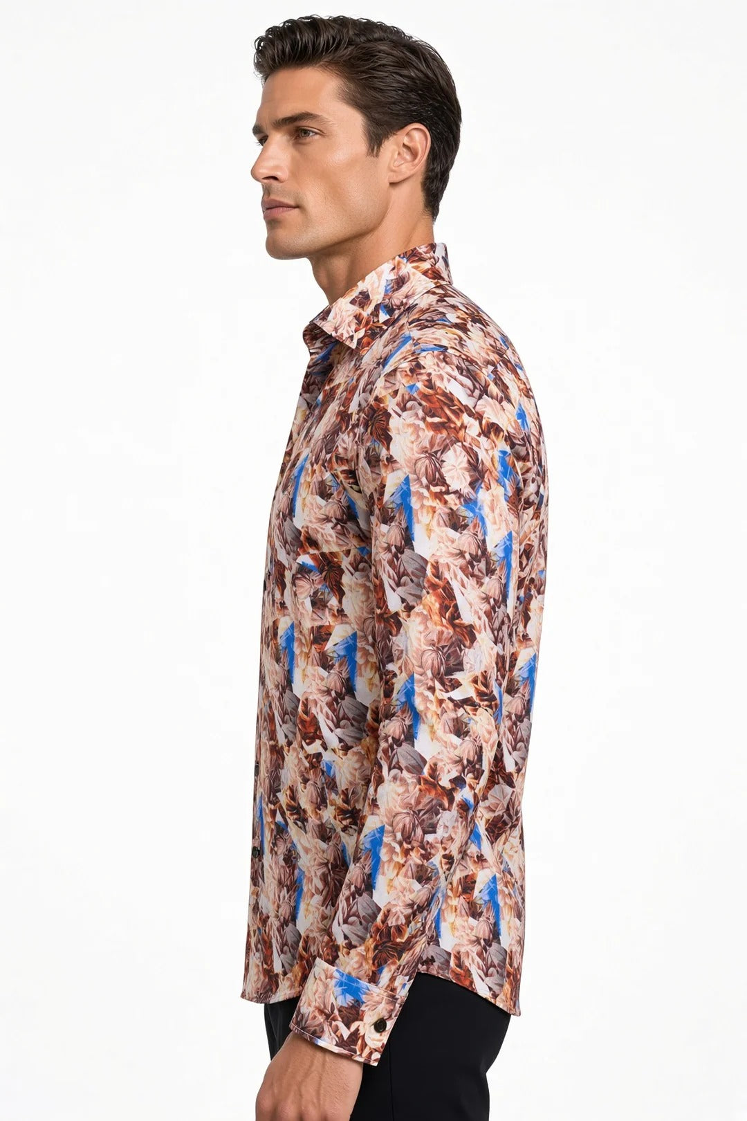 Masutto Shirt | CARACAS-05 LONG SLEEVE BUTTON DOWN SHIRT
