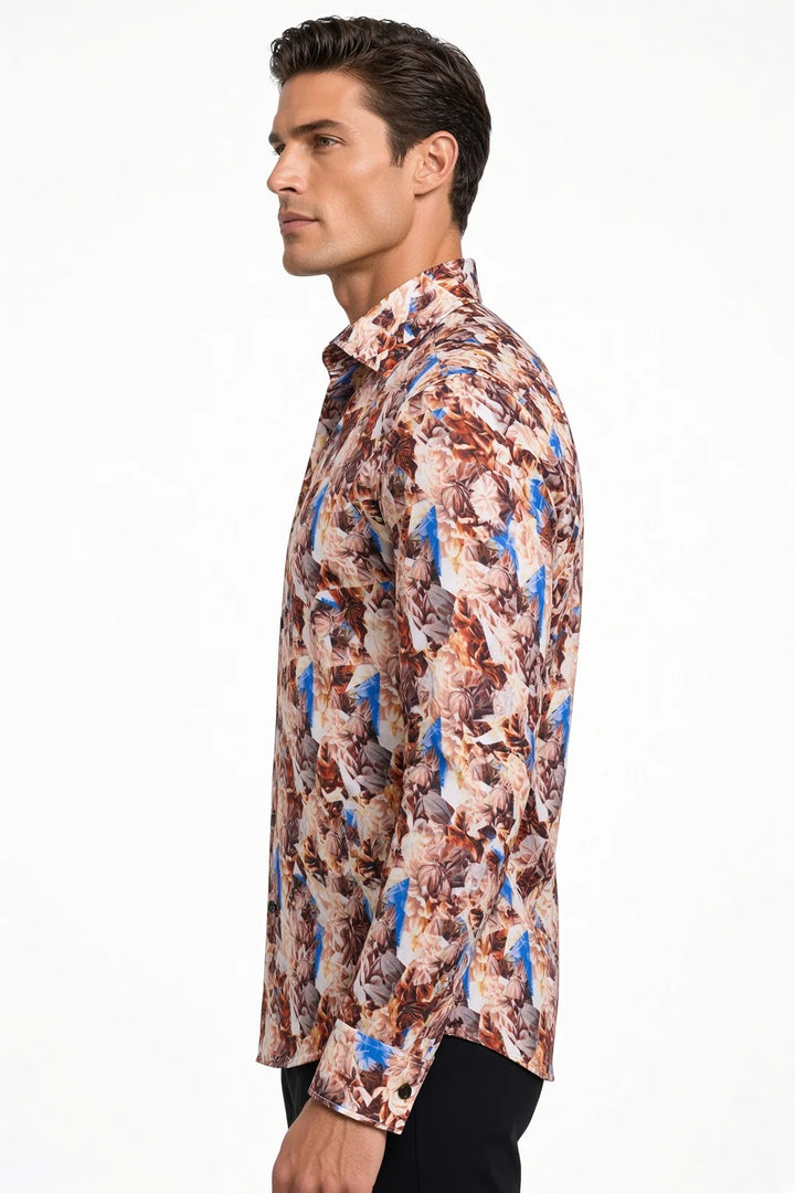 Masutto Shirt | CARACAS-05 LONG SLEEVE BUTTON DOWN SHIRT