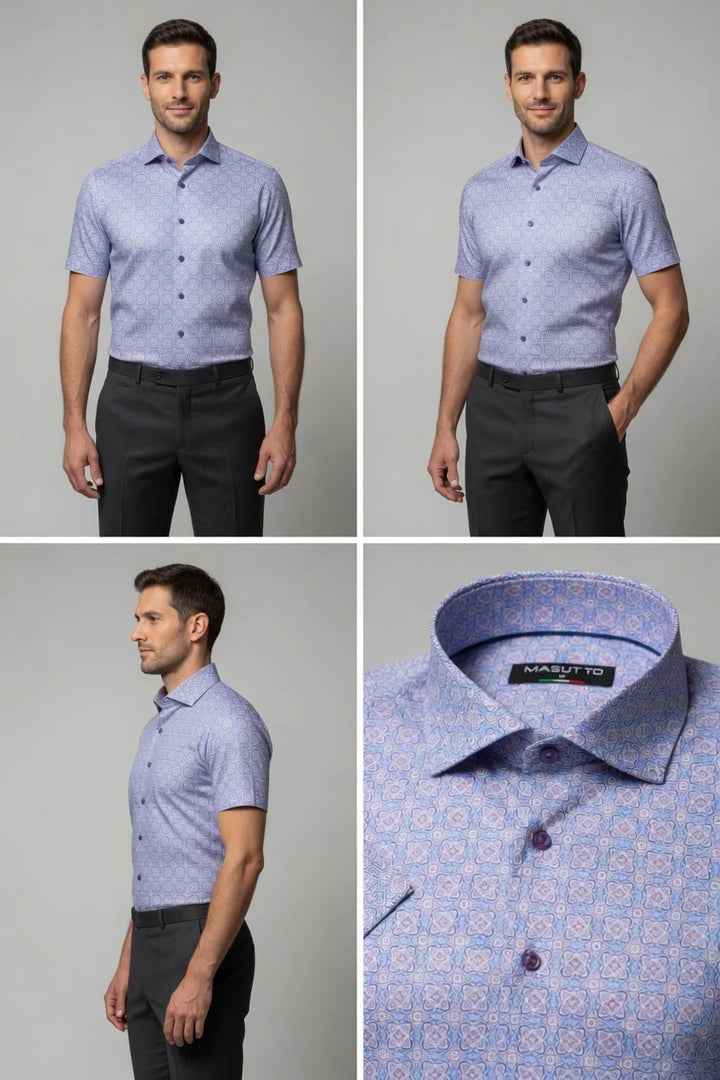 Masutto Short-Sleeve Shirt | BASTONI-06