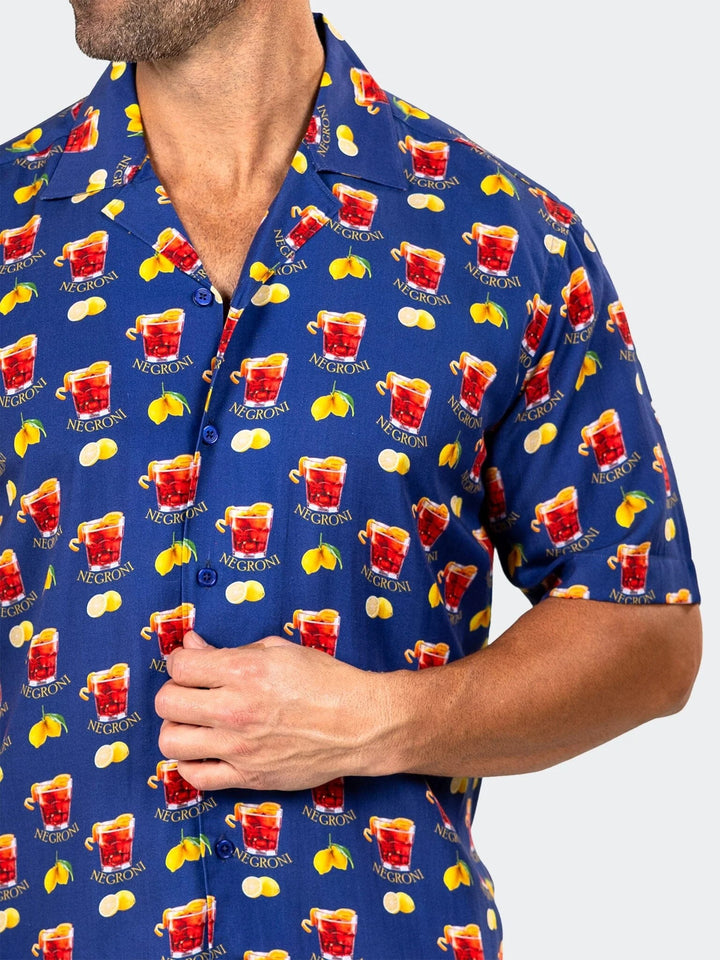 Maceoo Stretch Short-Sleeve Shirt | Apachi Marthyr Cocktail Shirt