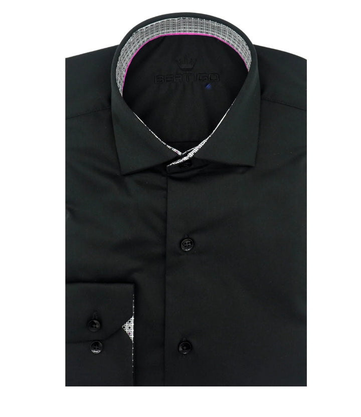 Bertigo Shirt | Austen Black Twil Shirt