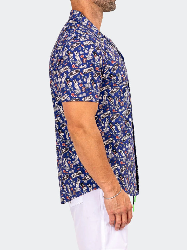 Maceoo Stretch Short-Sleeve Shirt | Shirts Marthyr0407 Black