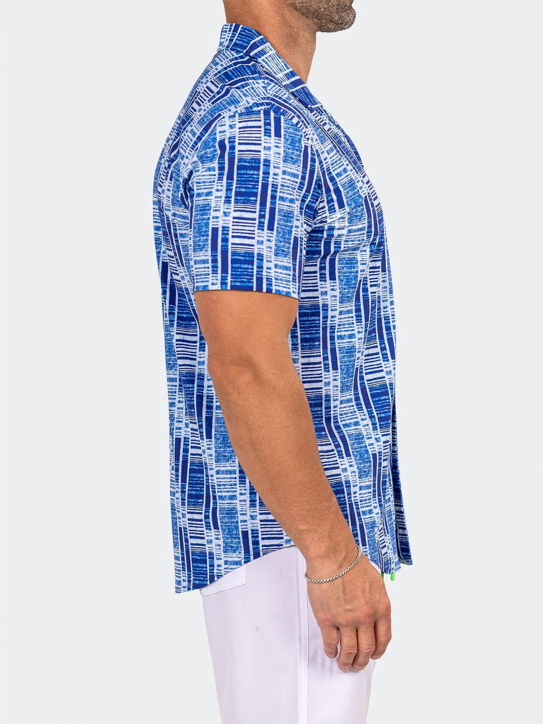 Maceoo Stretch Short-Sleeve Shirt | Shirts Marthyr0422 Blue