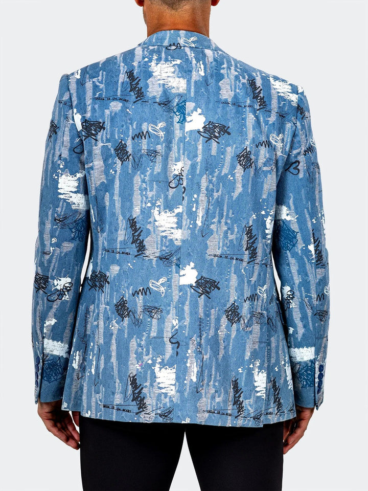 Maceoo Blazer | Blazer Uncostructed Marthyr012 Blue