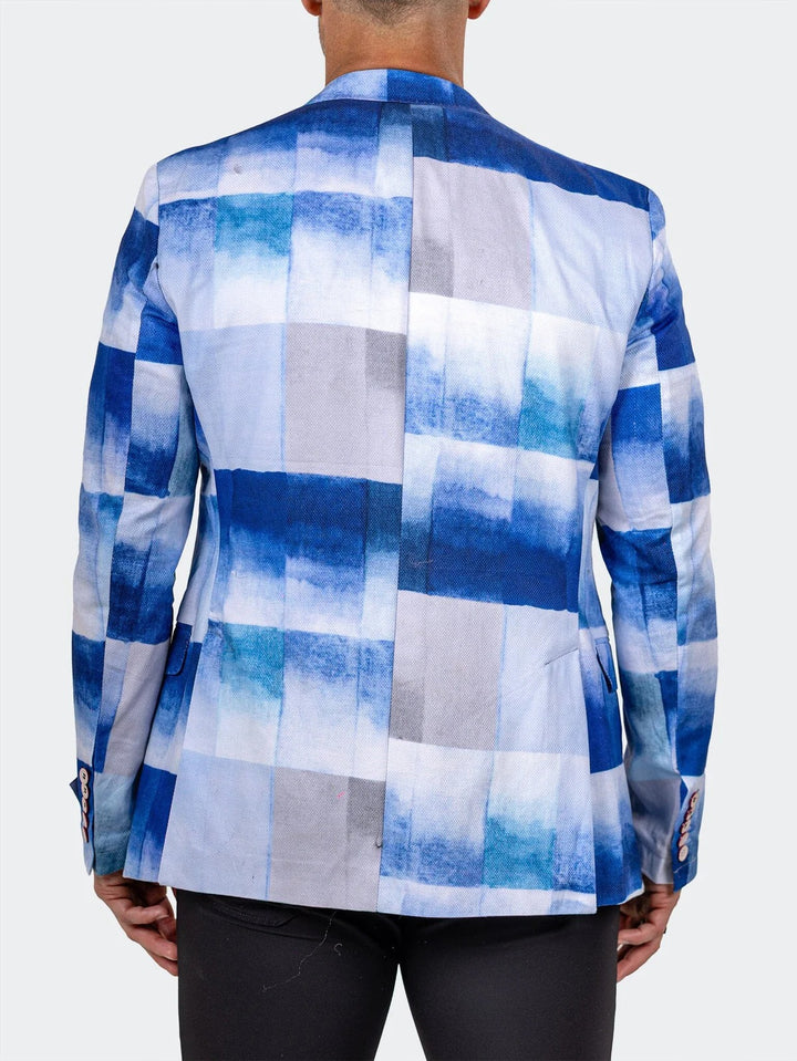 Maceoo Blazer | Blazer Uncostructed Marthyr021 Blue