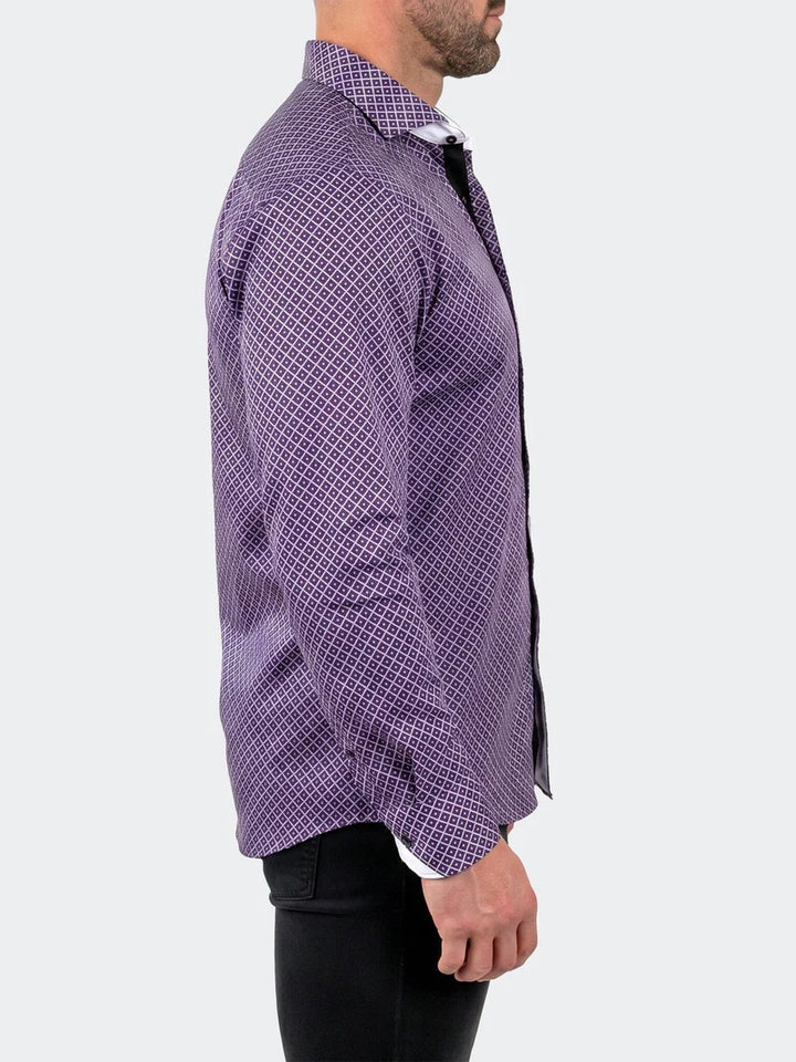 Maceoo Stretch Shirt | Einstein Dress Shirt LS Stretch Unknown3263 Black