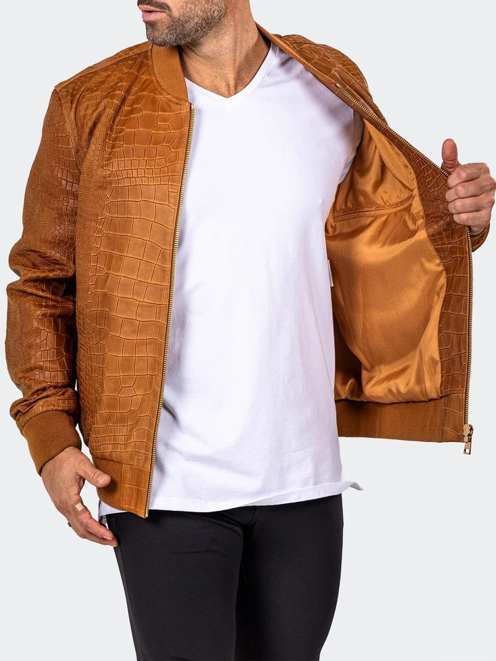 Maceoo Jacket | Leather Marthyr026 Brown