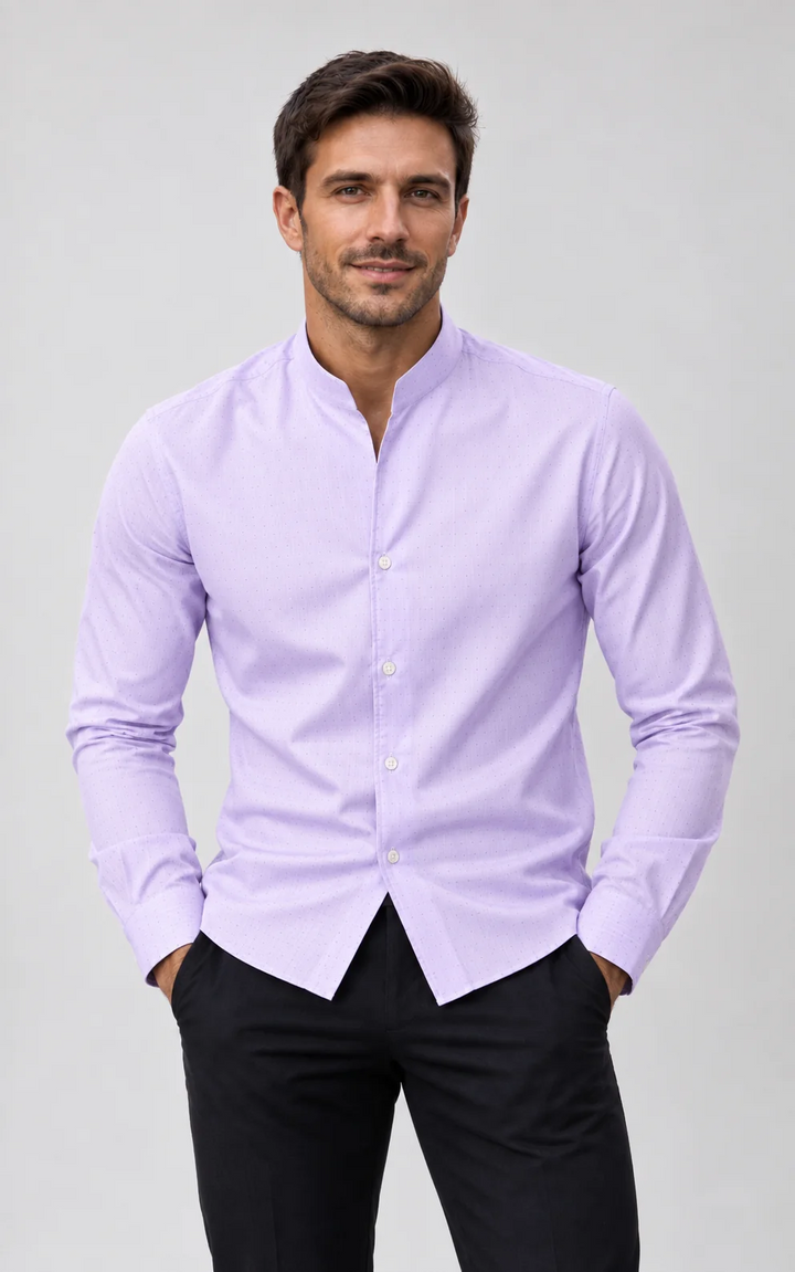 Masutto Shirt | CHARLOTE-06 LONG SLEEVE SHIRT TULIP COLLAR