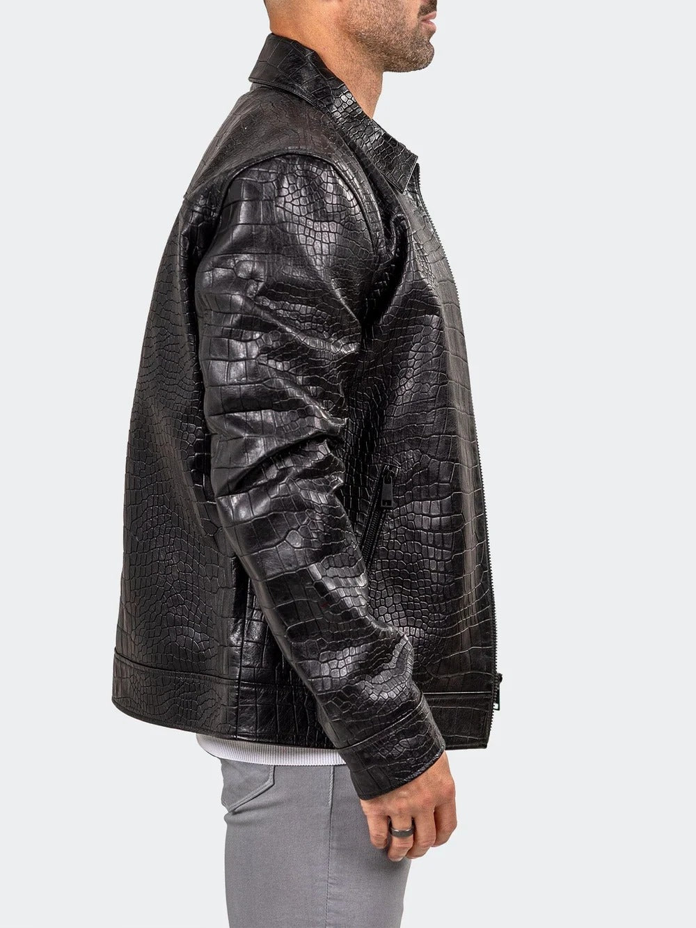 Maceoo Jacket | Leather Marthyr030 Black