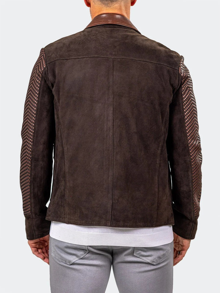 Maceoo Jacket | Leather Marthyr013 Brown