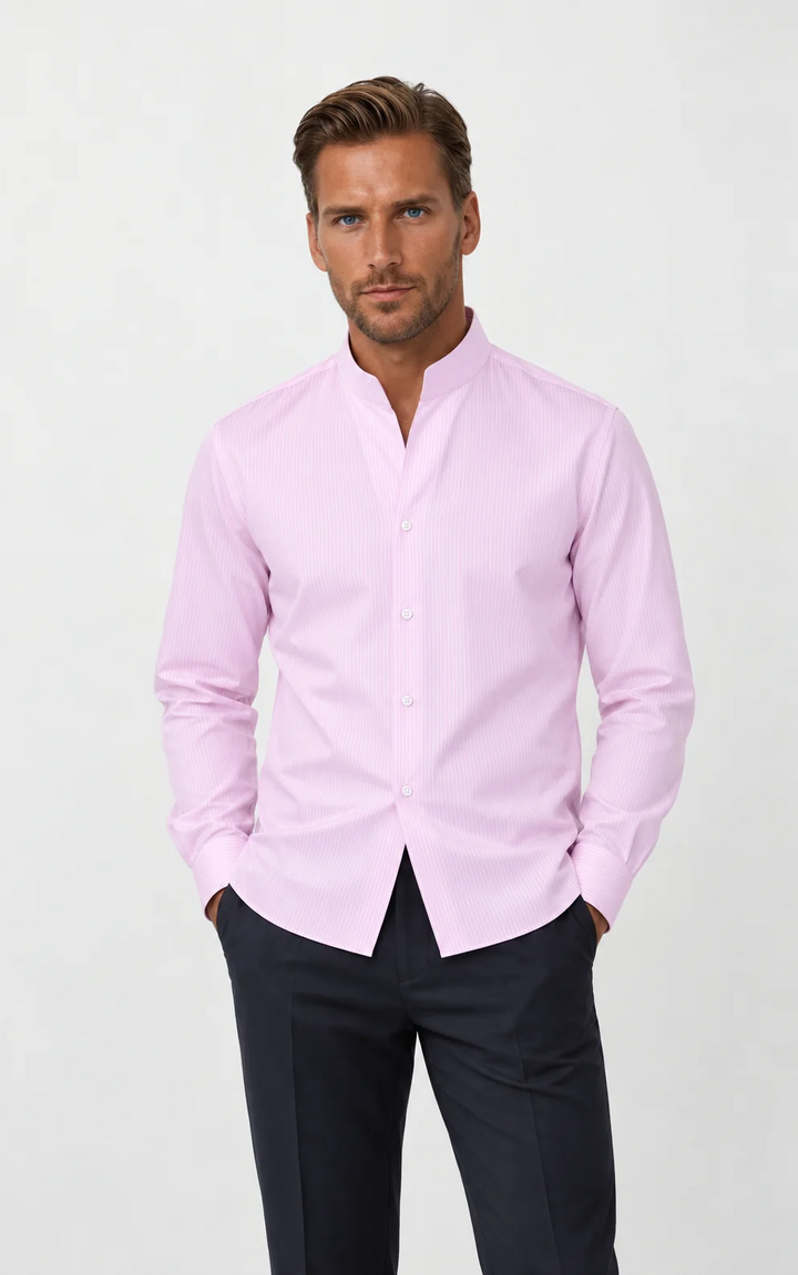 Masutto Shirt | LONDON-52 LONG SLEEVE SHIRT TULIP COLLAR