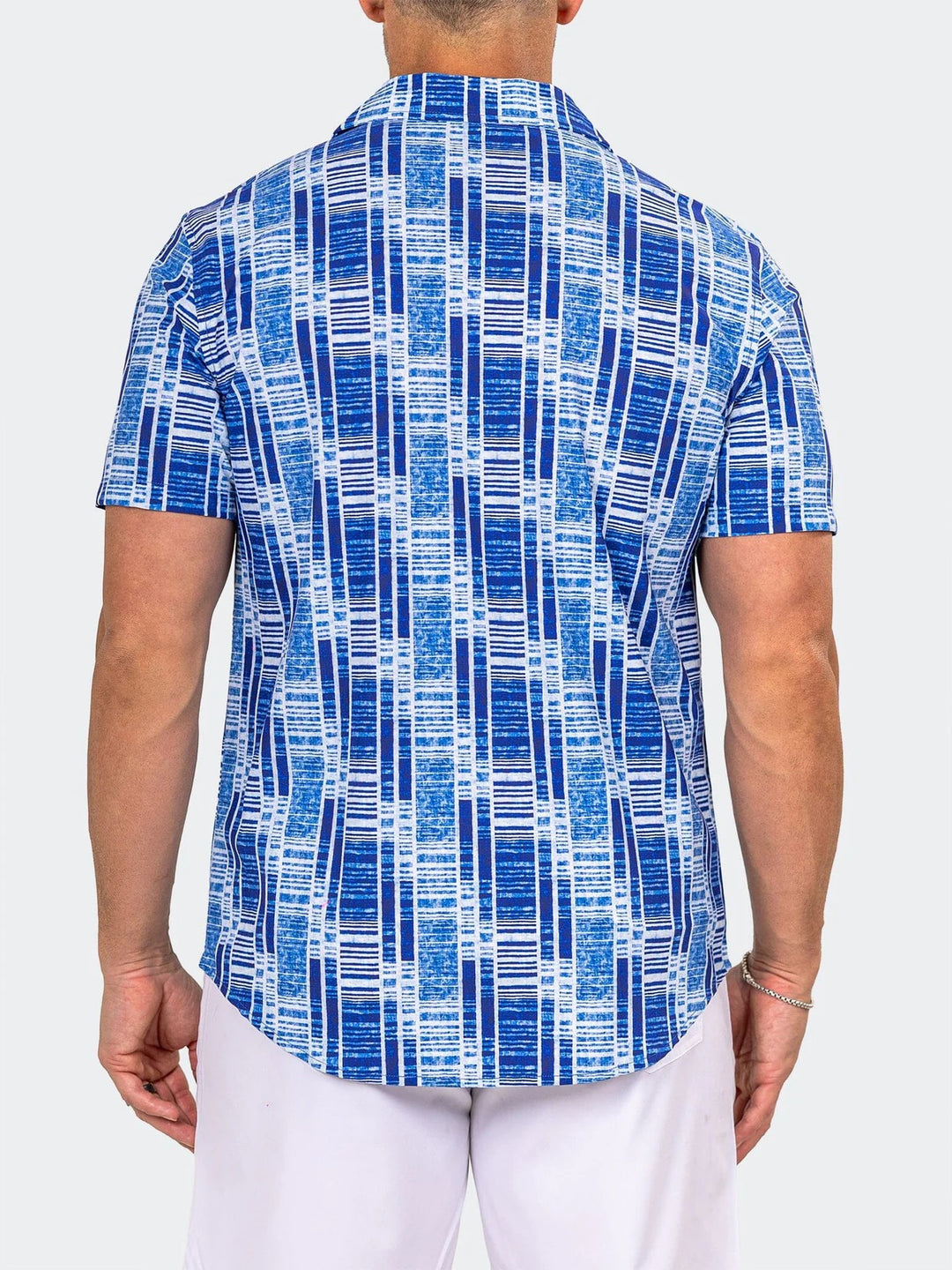 Maceoo Stretch Short-Sleeve Shirt | Shirts Marthyr0422 Blue