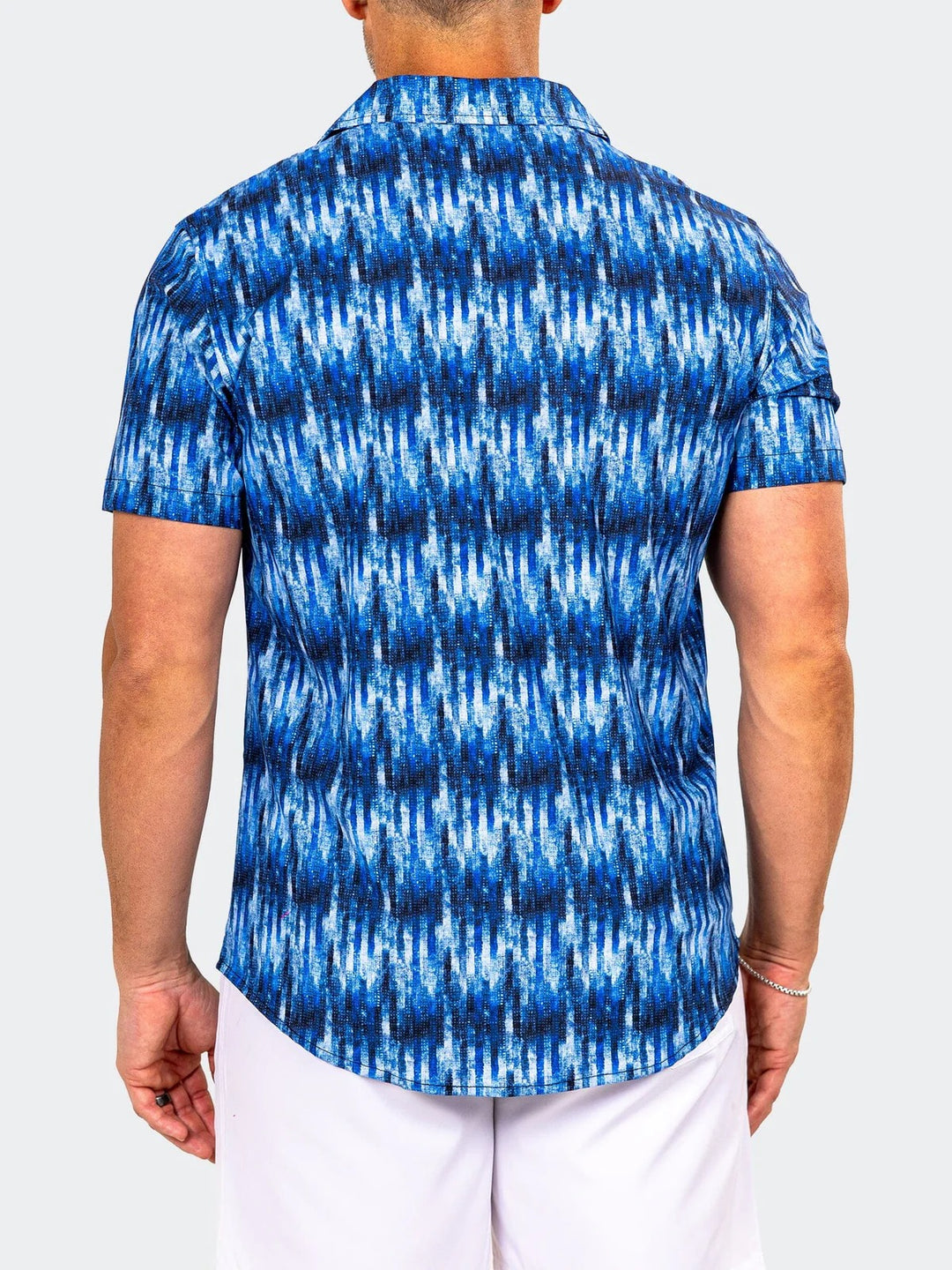 Maceoo Stretch Short-Sleeve Shirt | Shirts Marthyr0428 Blue