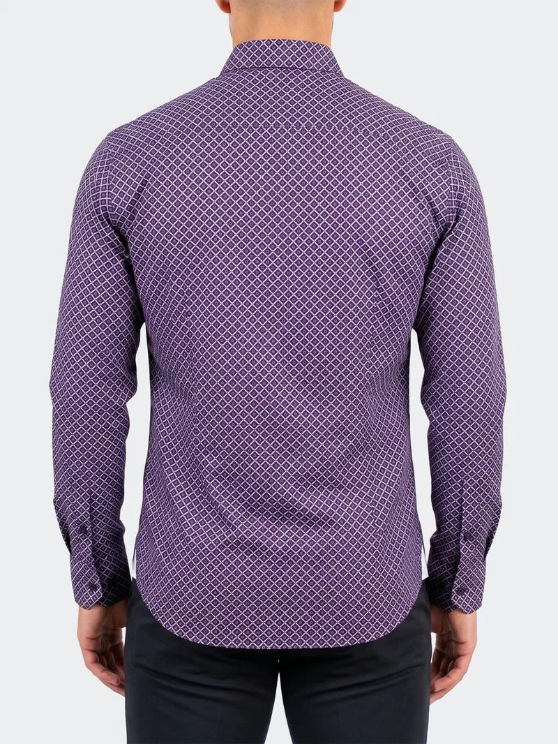 Maceoo Stretch Shirt | Einstein Dress Shirt LS Stretch Unknown3263 Black