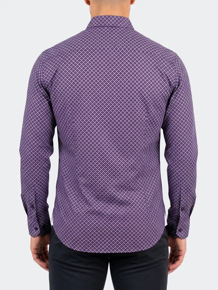 Maceoo Stretch Shirt | Einstein Dress Shirt LS Stretch Unknown3263 Black