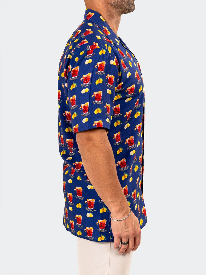Maceoo Stretch Short-Sleeve Shirt | Apachi Marthyr Cocktail Shirt