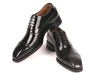 Paul Parkman Goodyear Welted Cap Toe Oxfords Black Polished Leather (ID#056BLK84) - Men Fashion