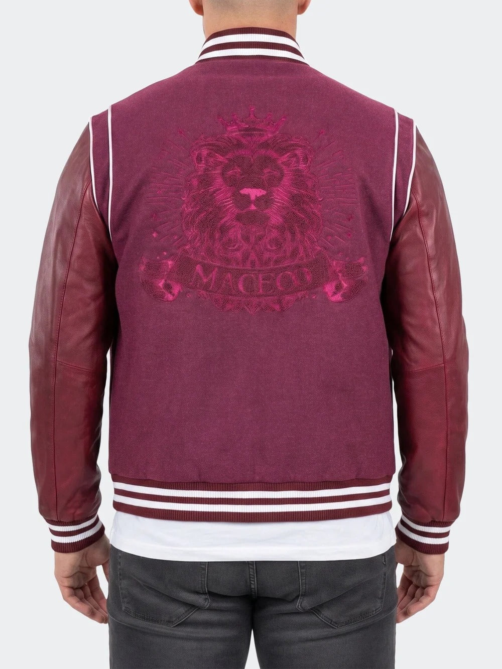 Maceoo Jacket | Leather Marthyr036 Red