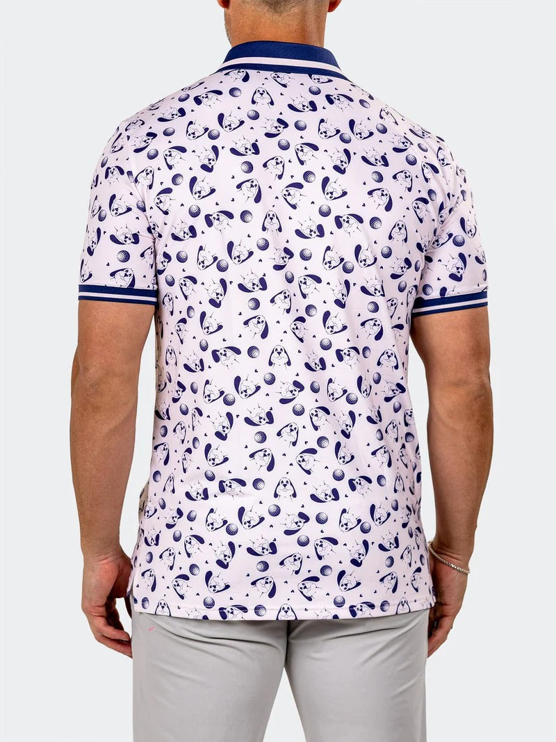 Maceoo Stretch Short-Sleeve Polos | Golf Polo Marthyr0006 White