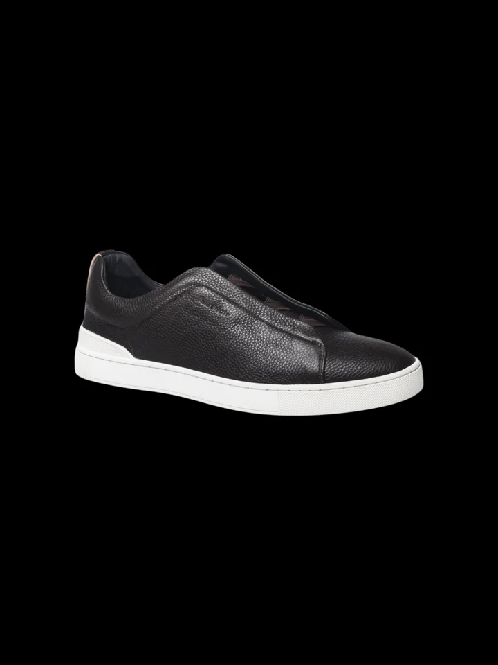 Au Noir Shoes | LEATHER SLIP-ON SHOES_HOLDEN BROWN