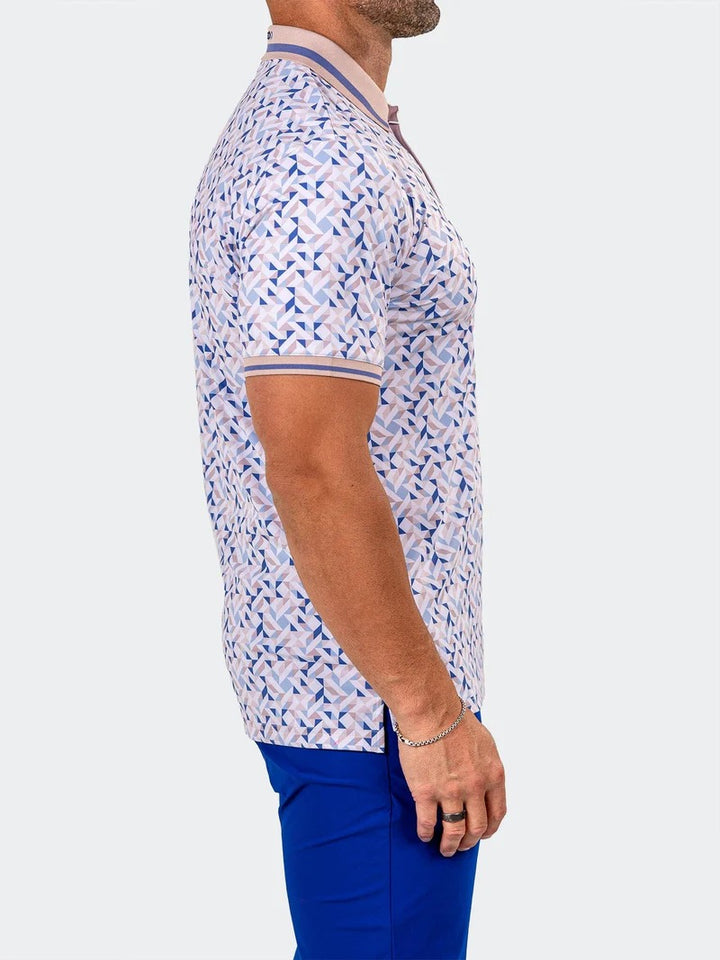 Maceoo Stretch Short-Sleeve Polos | Golf Polo Marthyr0009 White