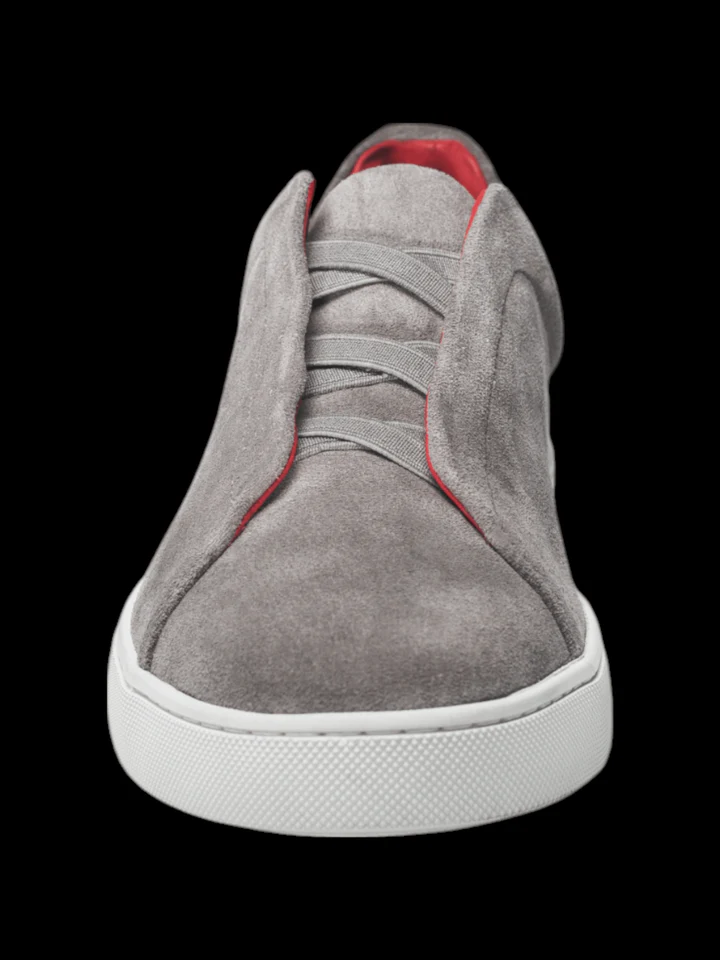 Au Noir Shoes | SUEDE SLIP-ON SHOE_CLIFT GRAY