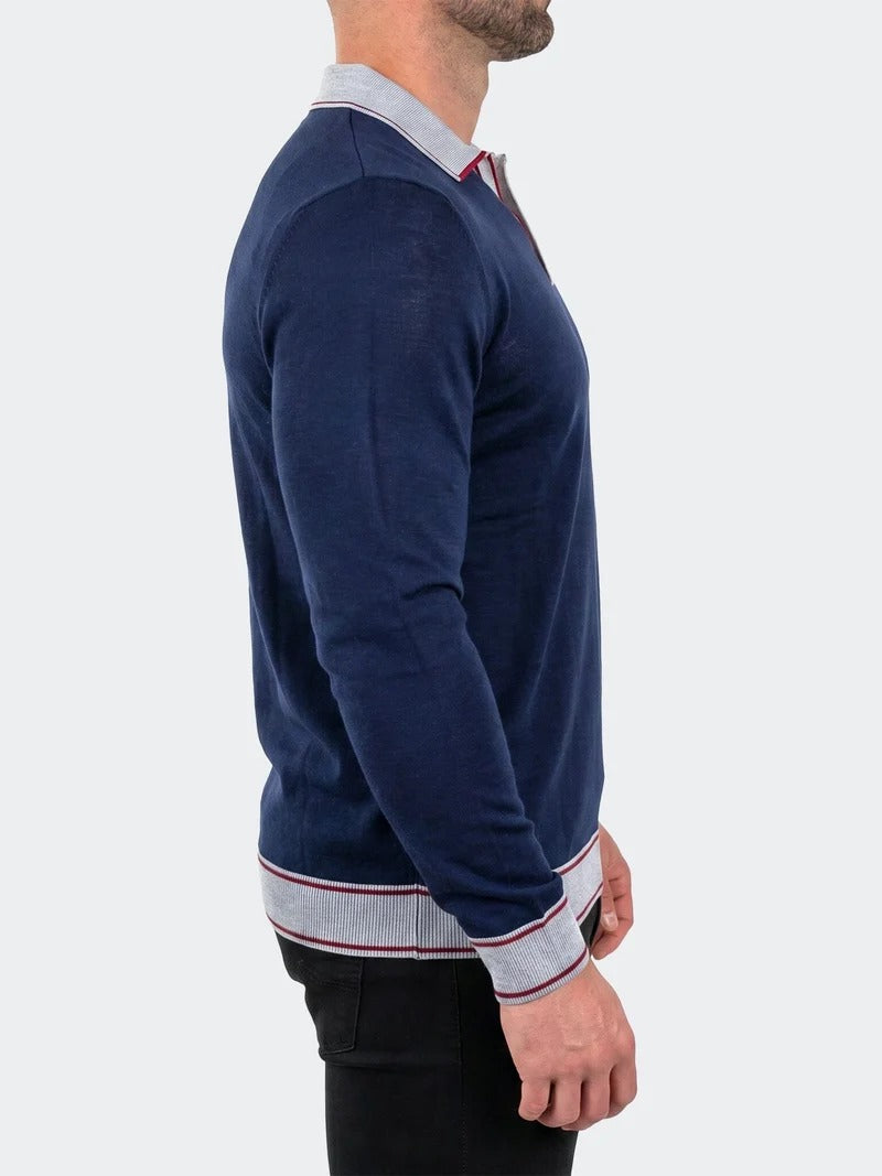 Maceoo Stretch Polos | Sweater UnknownNine Blue