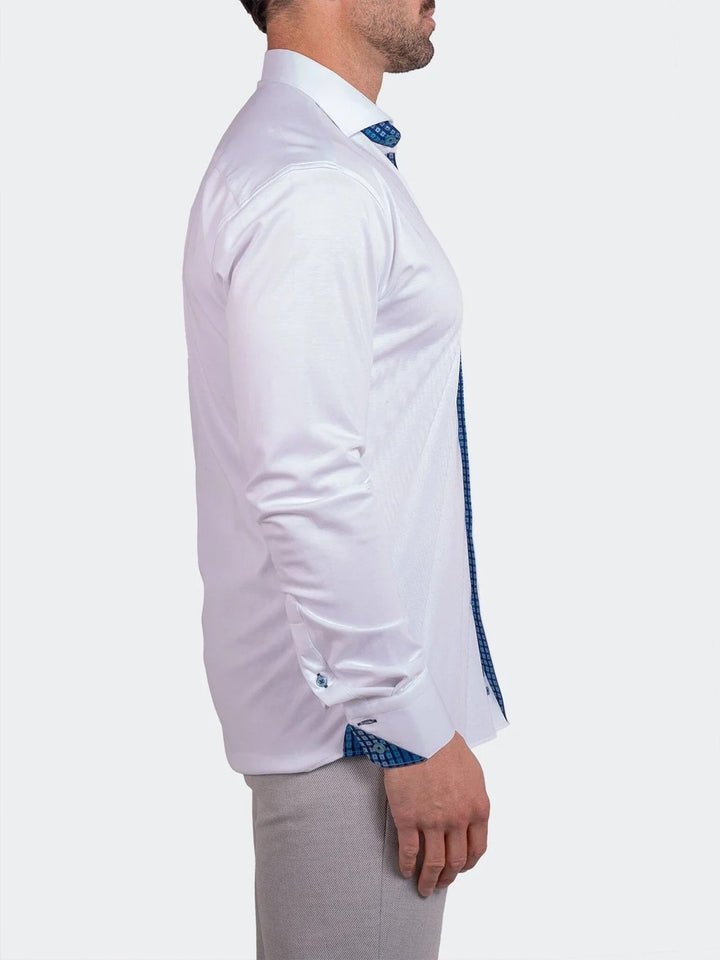 Maceoo Stretch Shirt | Stretch Ascension White Shirt