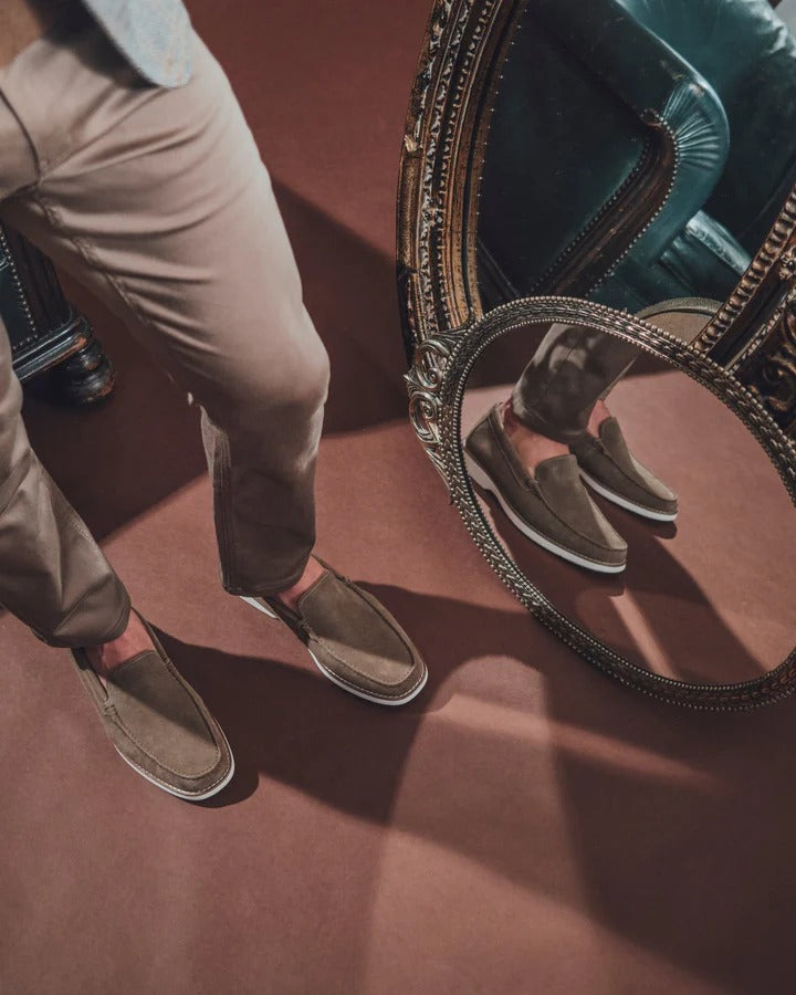 Au Noir Shoes | SUEDE LOAFER SHOE_DANDRIDGE TAN