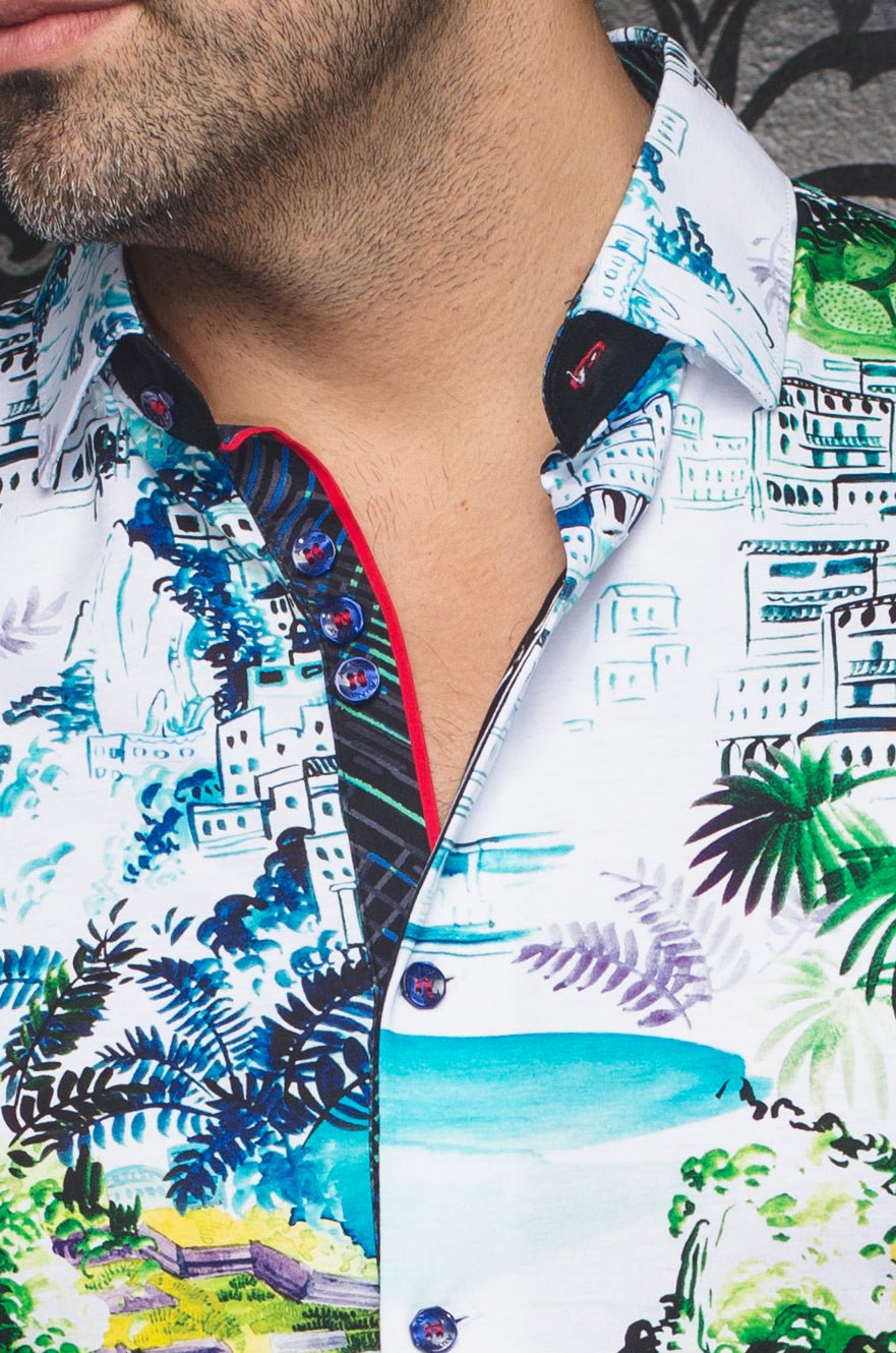 Au Noir Stretch Short Sleeve Shirt | Elster White