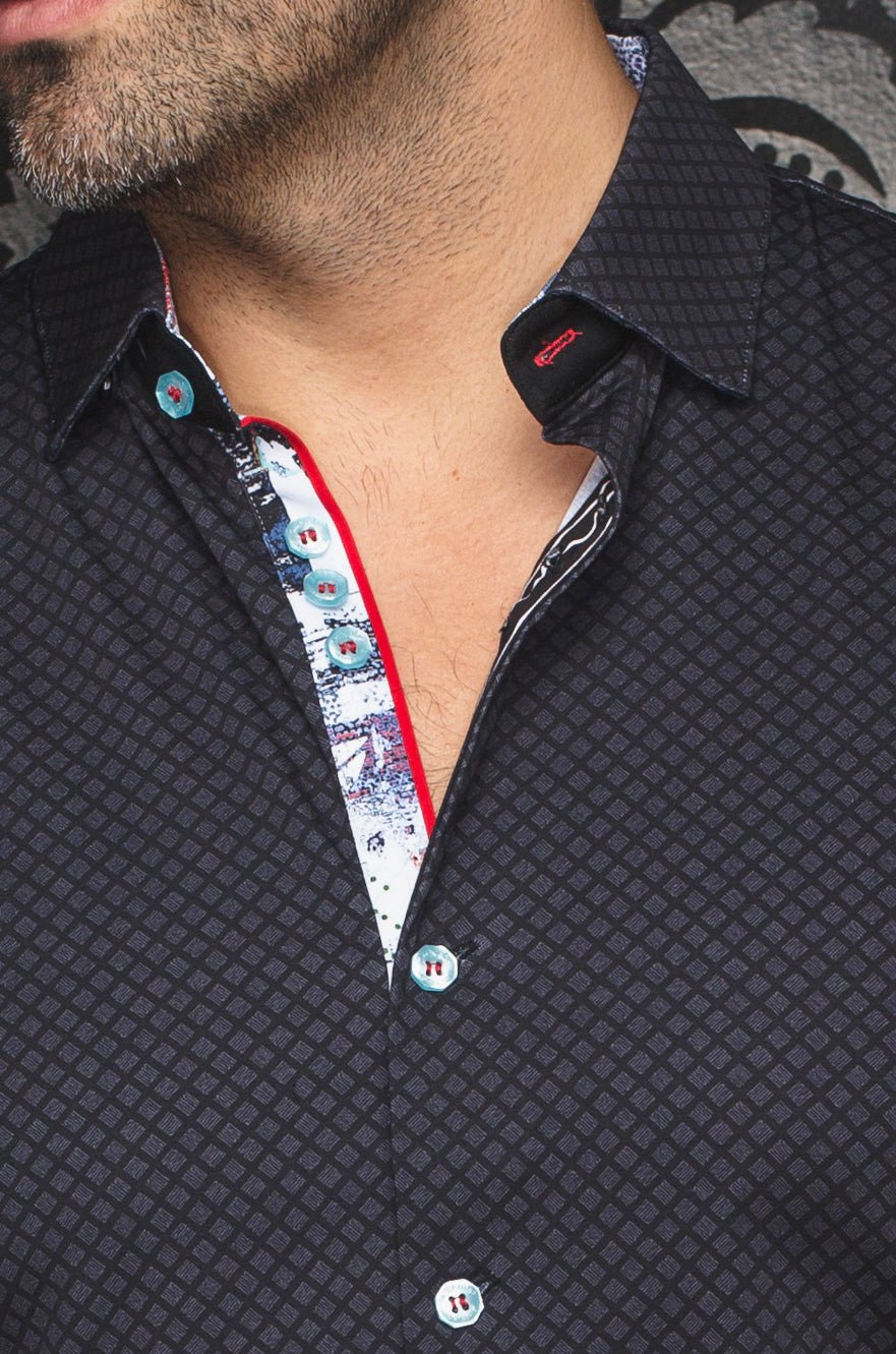 Au Noir Stretch Short Sleeve Shirt | Terrano Black